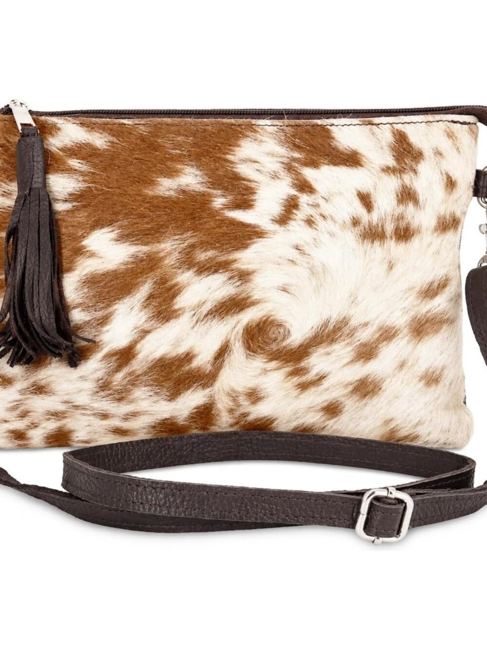 Tree Tech Western Crossbody Purse for Women, Cow Print